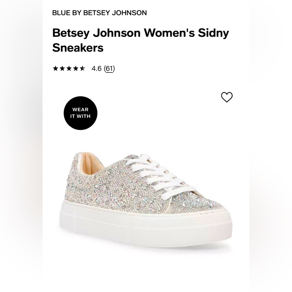Betsy Johnson SIDNY RHINESTONES Sneakers